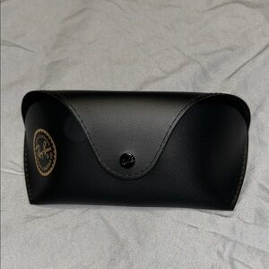 Ray-Ban Black Case with Gold Emblem